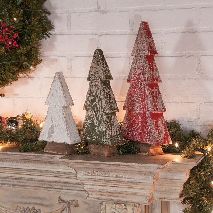 GEIN 3 Piece Wooden Tabletop Tree Set & Reviews